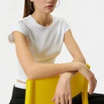 Slim Fit Basic Unpatterned T-shirt