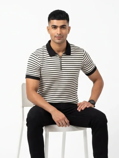Cross fit Zipper Polo