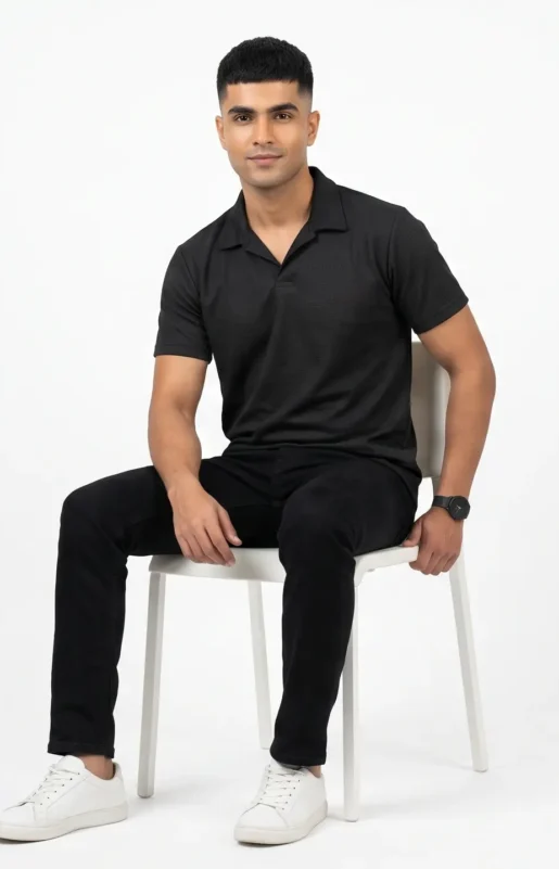 Zulqifl black Polo Shirt pre