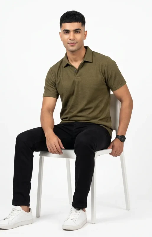 Zulqifl olive green Polo Shirt