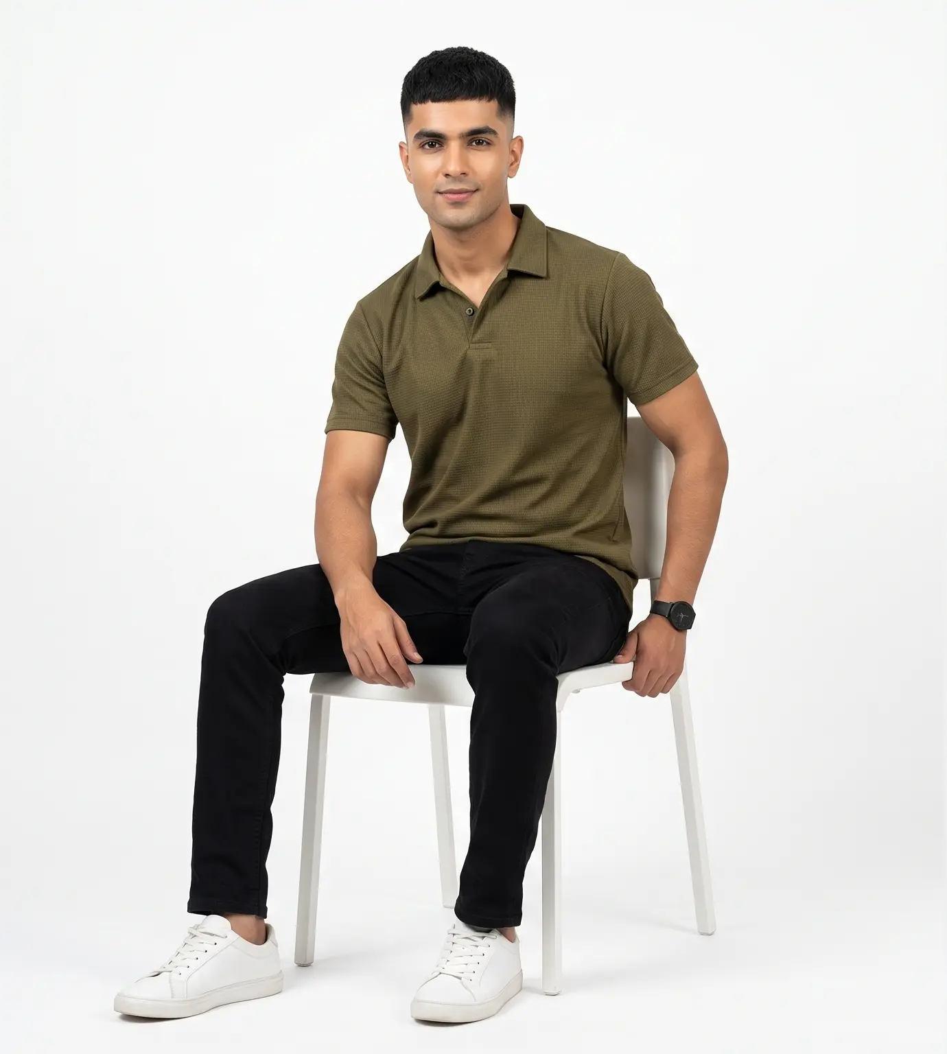 Zulqifl olive green Polo Shirt