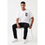 Zulqifl Black Oversized T-Shirt Front View